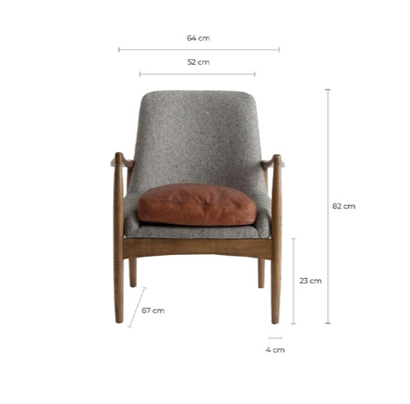 medidas sillón Elati