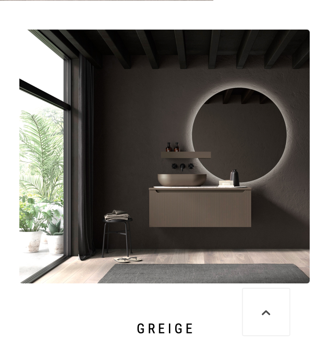 Ensemble de salle de bain Kimono 01 avec miroir rond rétroéclairé | Maderó Atelier | Retrotimes