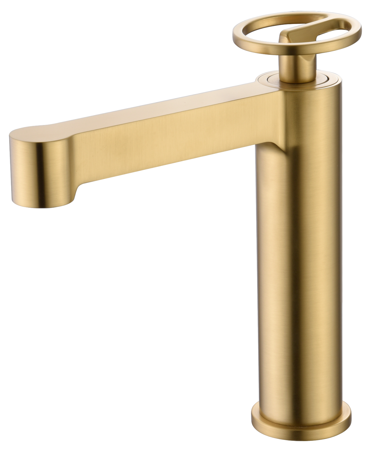 imagen griferia lavabo Olimpo oro cepillado