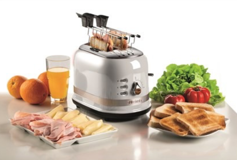 ambientación con tostador Moderna de Ariete en blanco