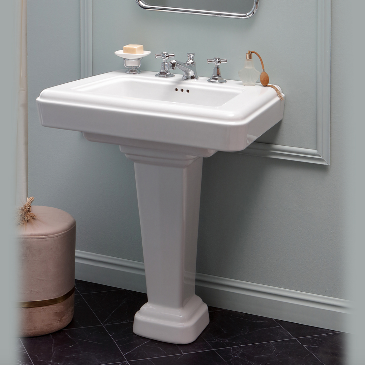 imagen lavabo con pedestal So Fifties