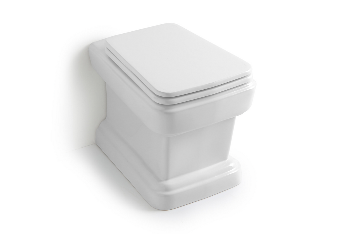 imagen wc So Fifties estilo Vintage con tapa blanca