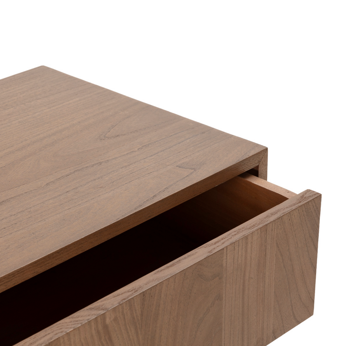 Consola Industrial Madera de Olmo y Hierro | Nogal / Negro Mate