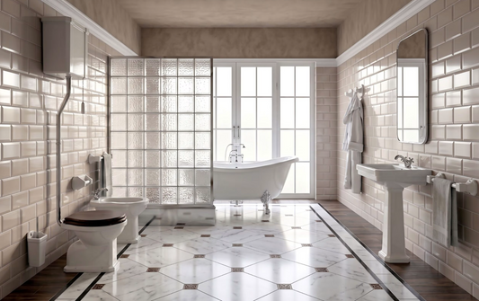 Cómo decorar un baño vintage desde cero: materiales, colores y accesorios