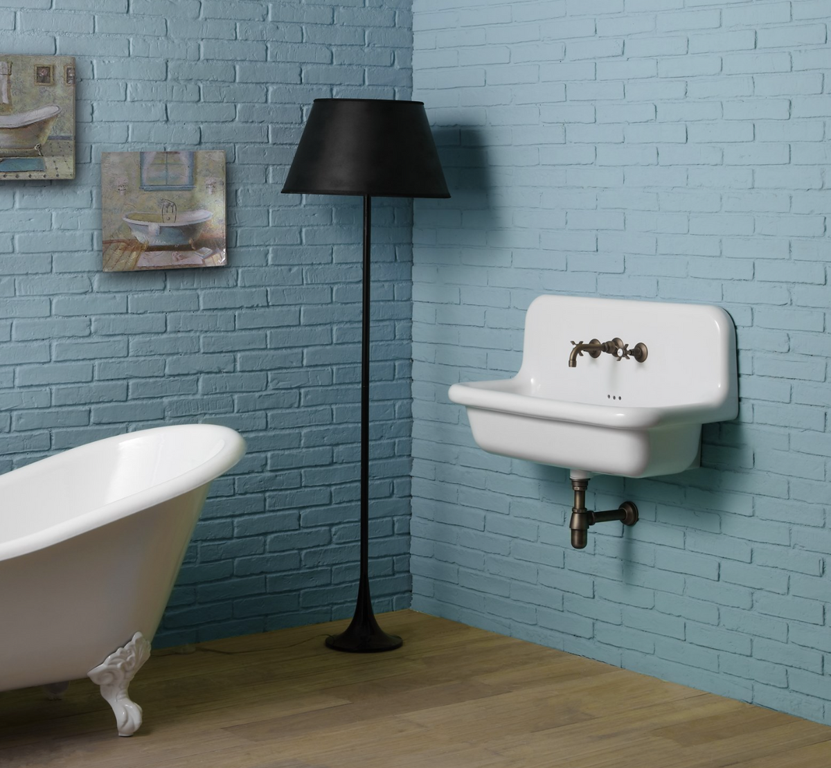 ambientación lavabo true colors blanco