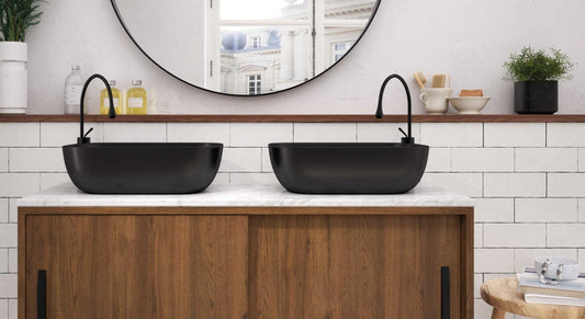 ambiente lavabo negro Geo 