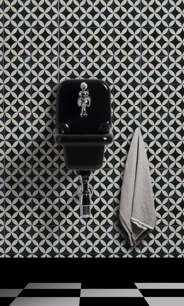 lavabo true colors mini color negro interior y exterior