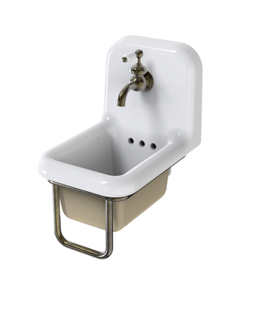 lavabo true colors mini blanco color ext yuta (con soporte toallero)