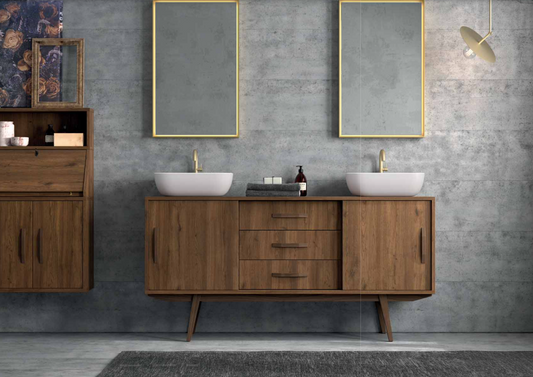 mueble baño retro 179cm