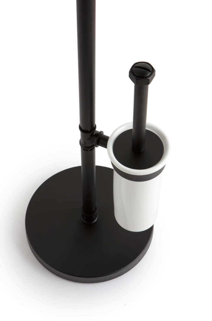 imagen detalle portaescobillero pedestal Industrialis