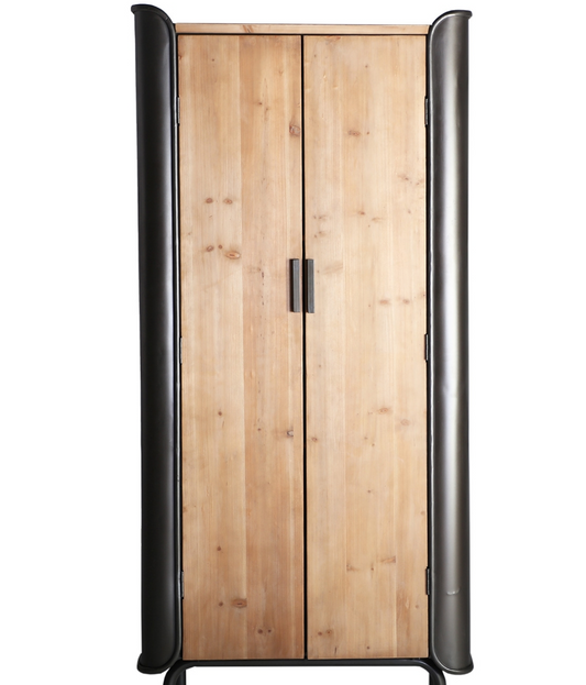 armario hierro/madera Breic estilo industrial