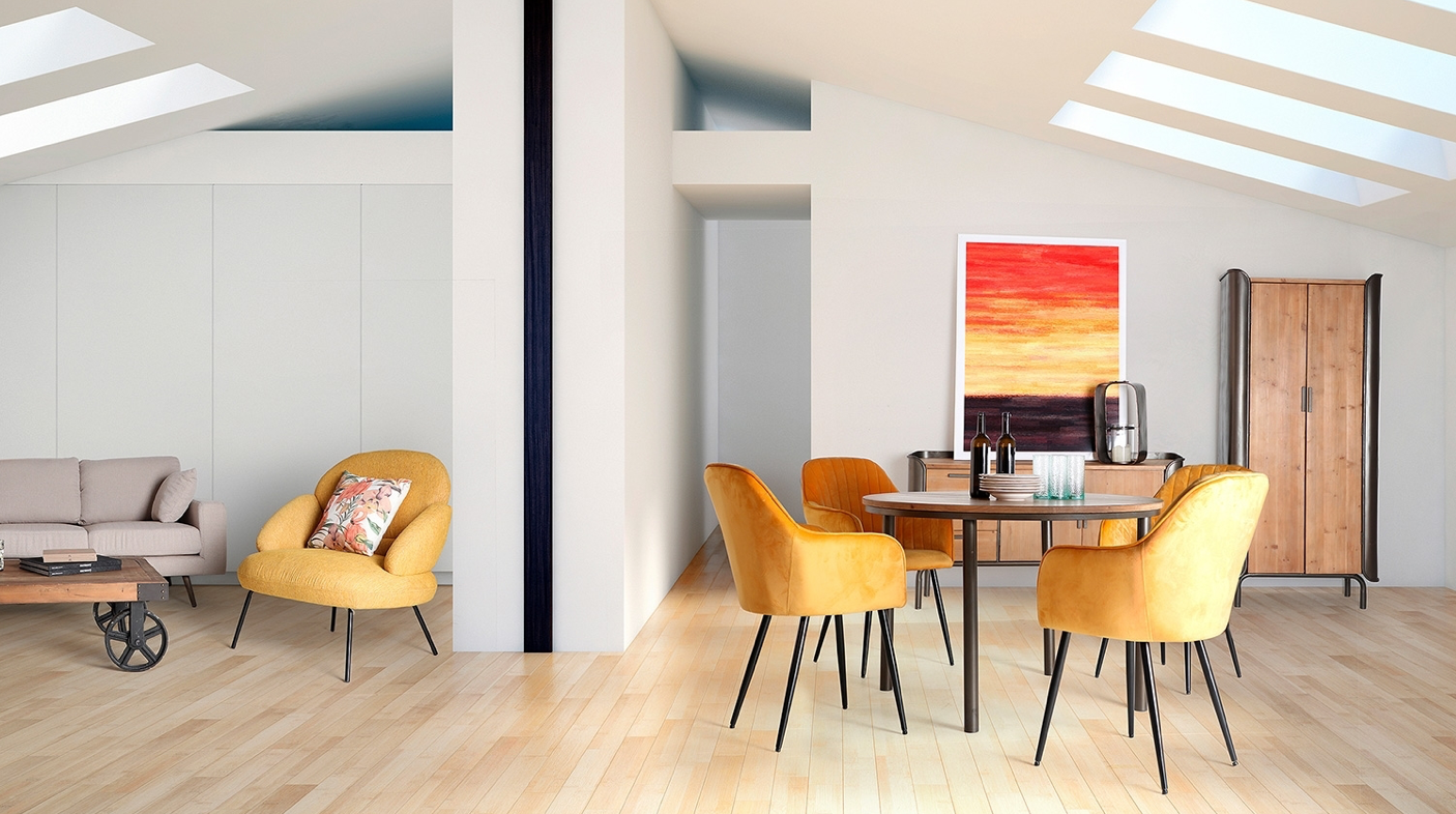 armario hierro/madera Breic comedor estilo industrial