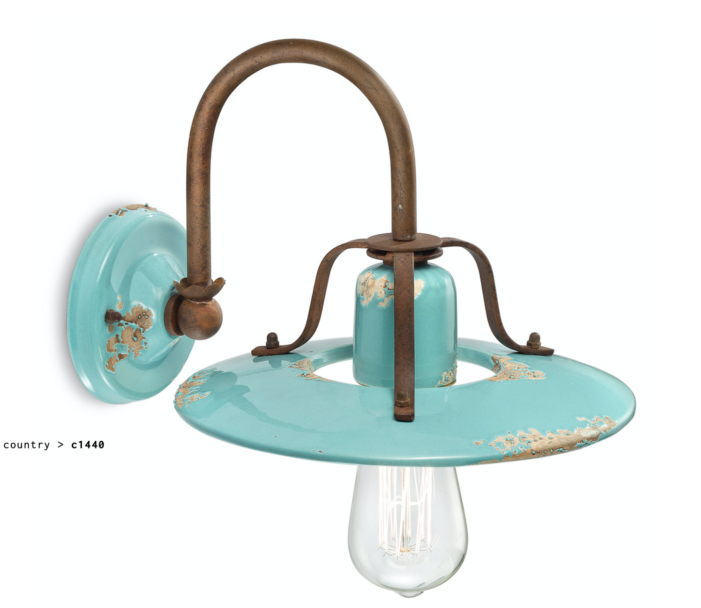 aplique C1440 azul claro vintage