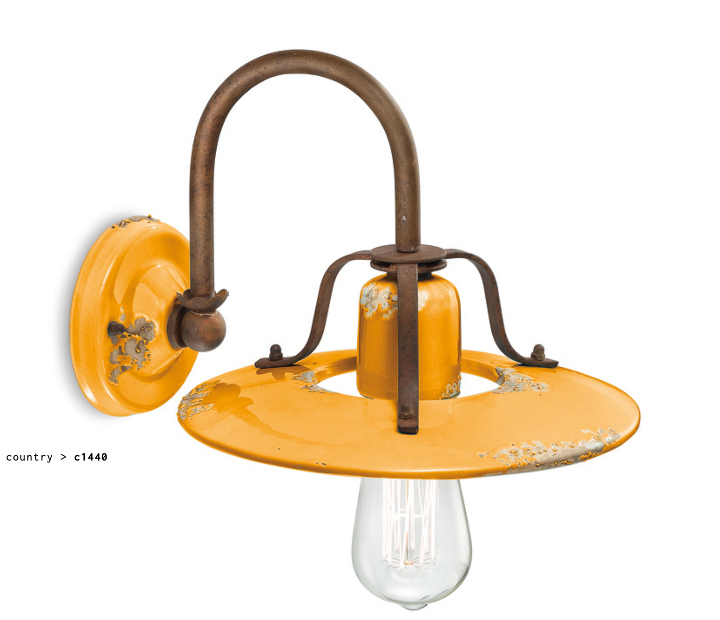 aplique C1440 amarillo vintage