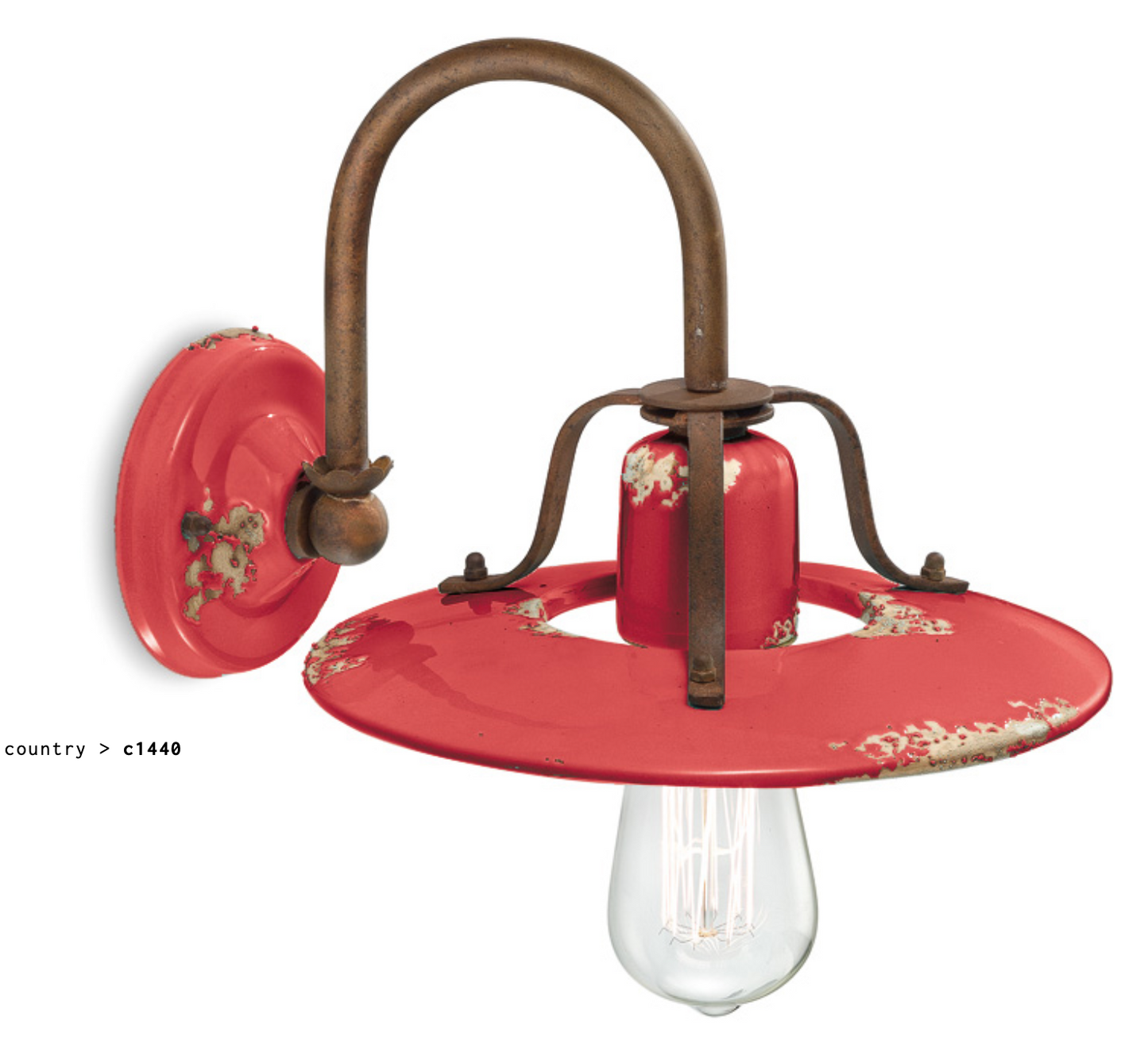 aplique C1440 rojo vintage