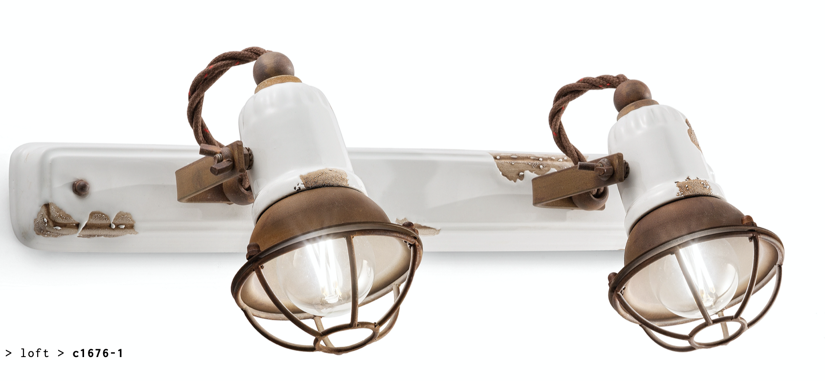 imagen aplique Urban doble foco C1676-1 blanco