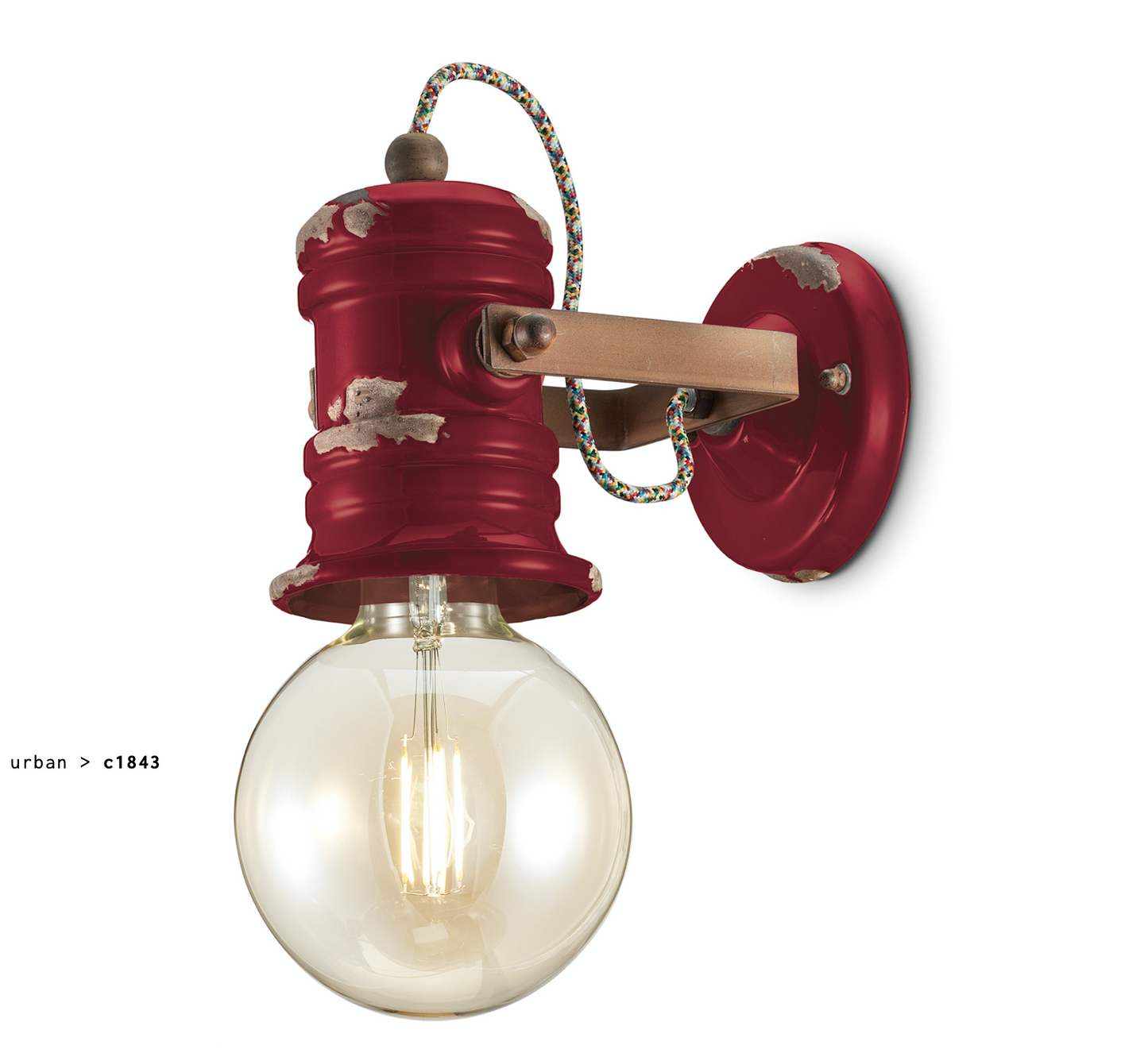 imagen aplique Urban C1843 rojo burdeos