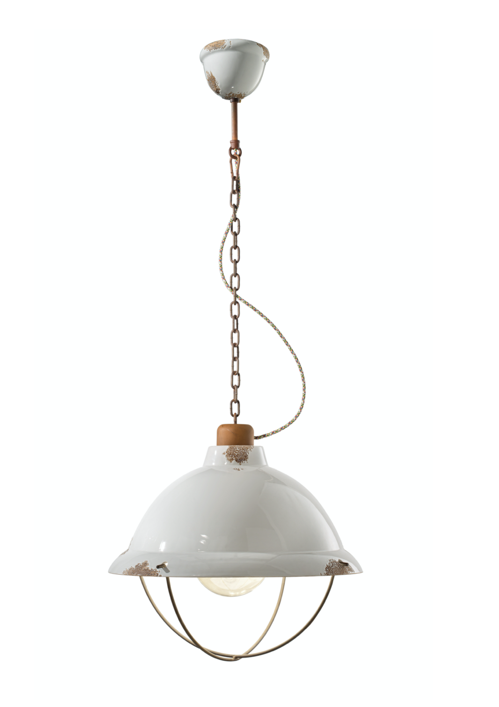 imagen lámpara colgante Industrial C1680 blanco