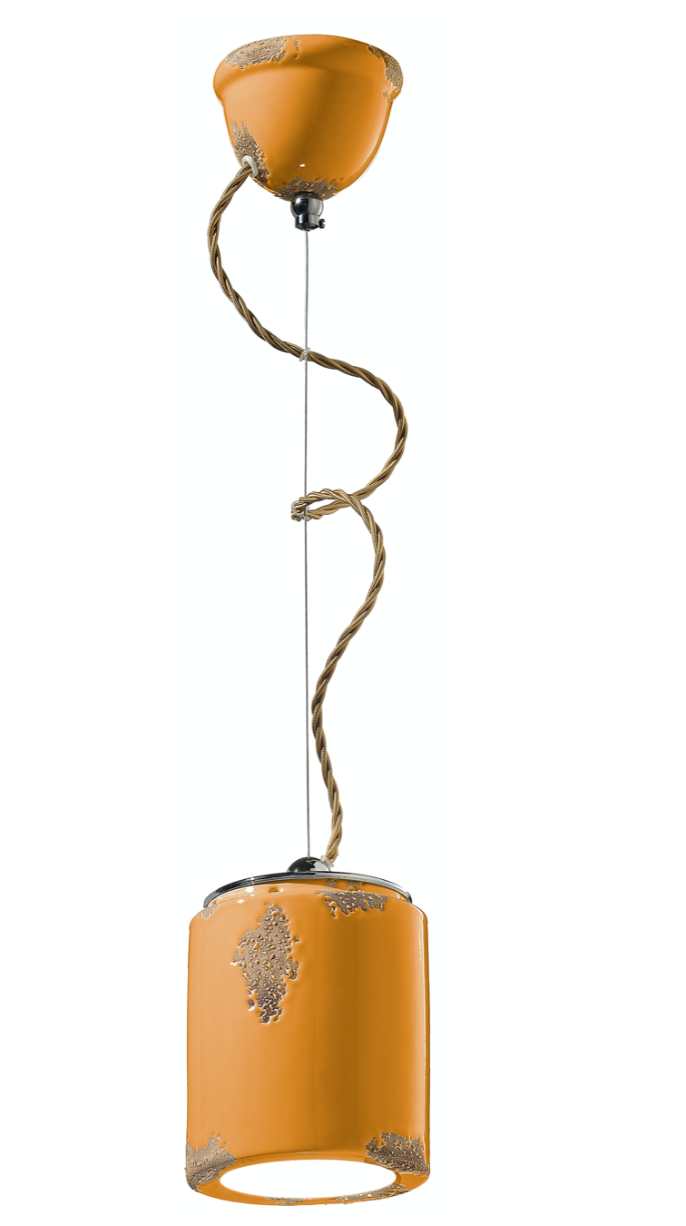imagen lámpara colgante Vintage c984 amarillo