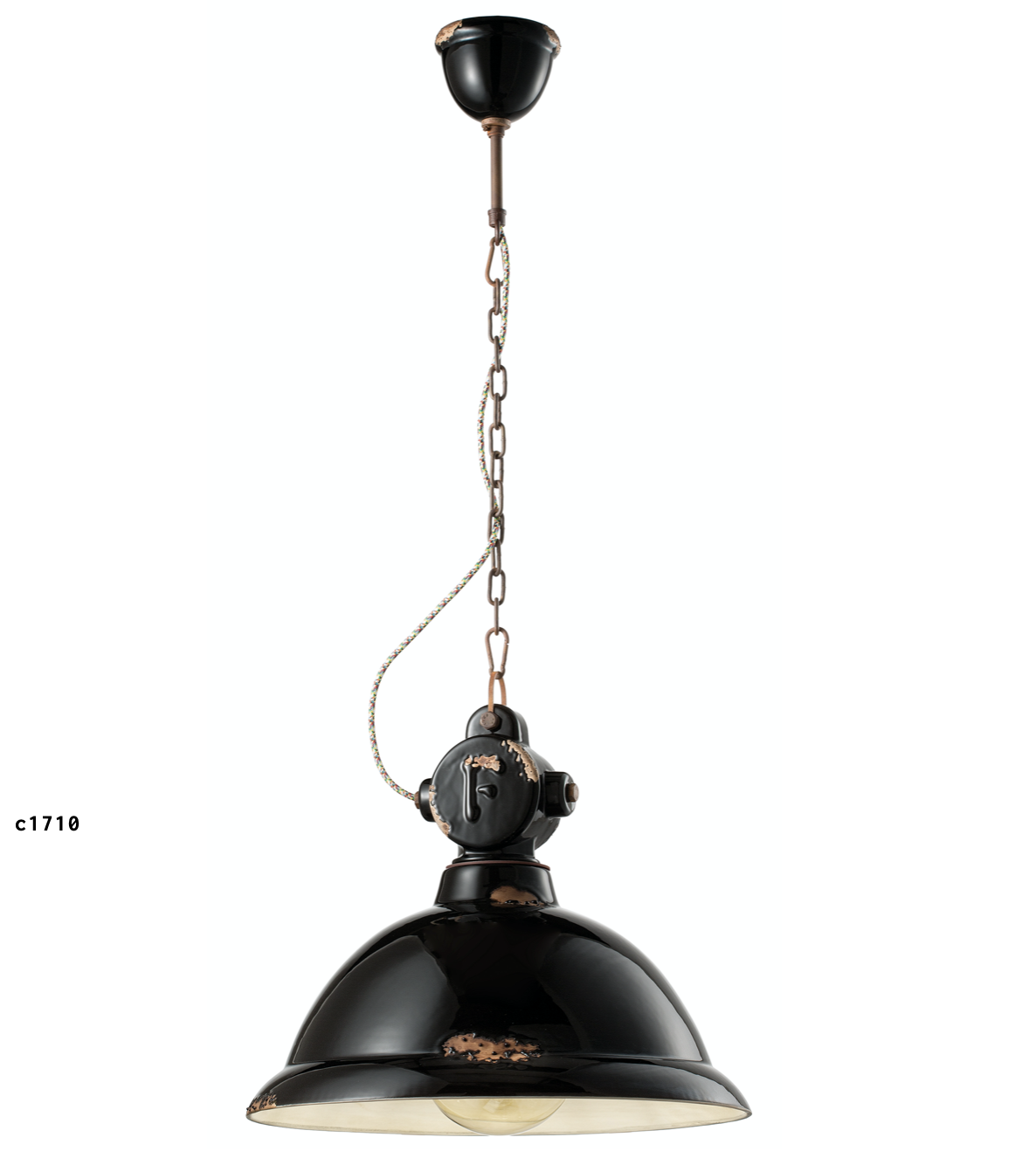 imagen lámpara colgante Industrial C1710 negro