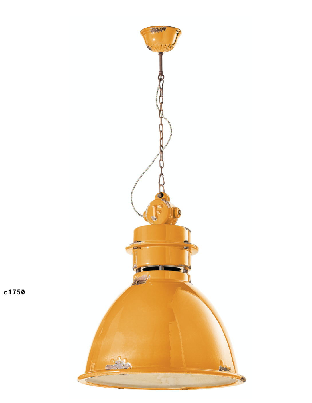 imagen lámpara colgante Industrial C1750 amarillo