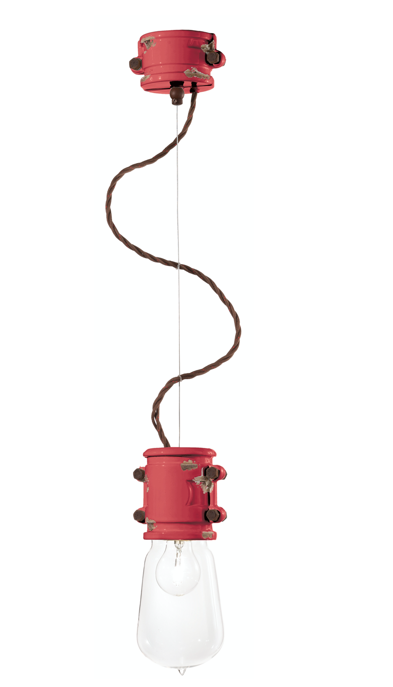 imagen lámpara colgante Urban C1520 rojo