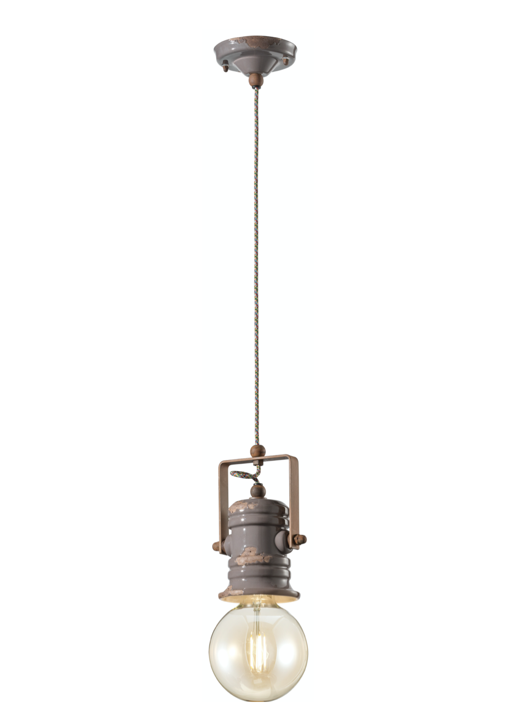 imagen lámpara colgante C1840 gris