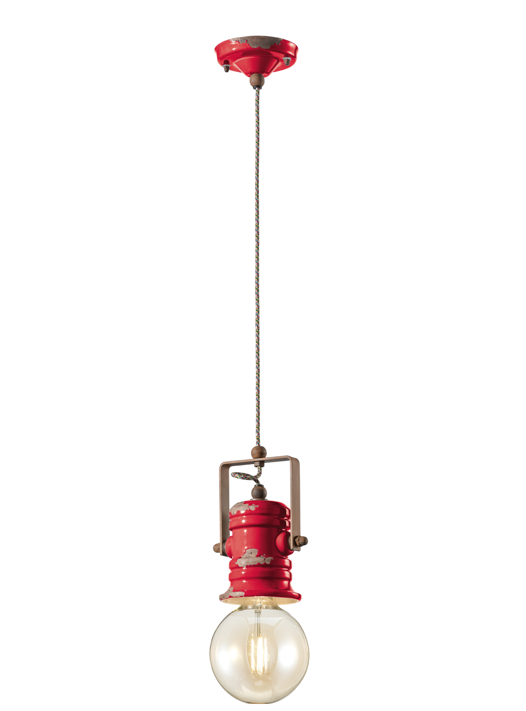 imagen lámpara colgante C1840 rojo