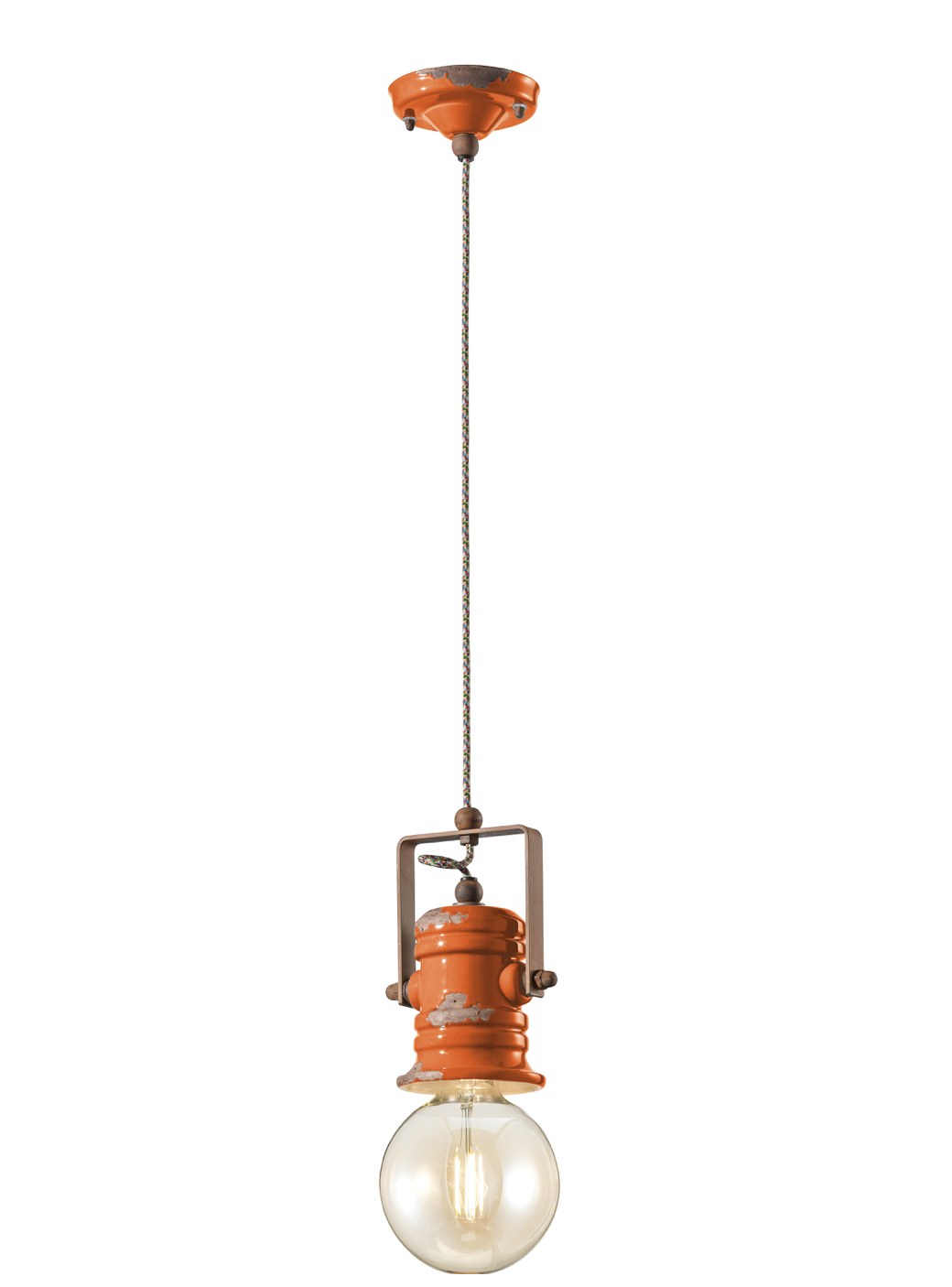 imagen lámpara colgante C1840 naranja