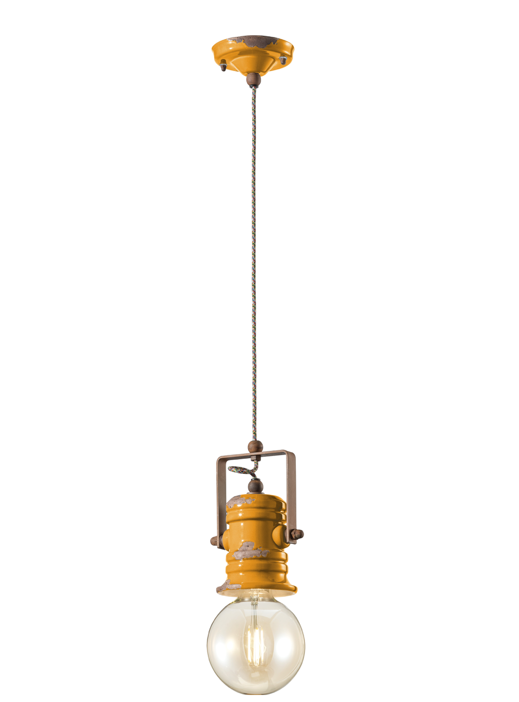 imagen lámpara colgante C1840 amarillo