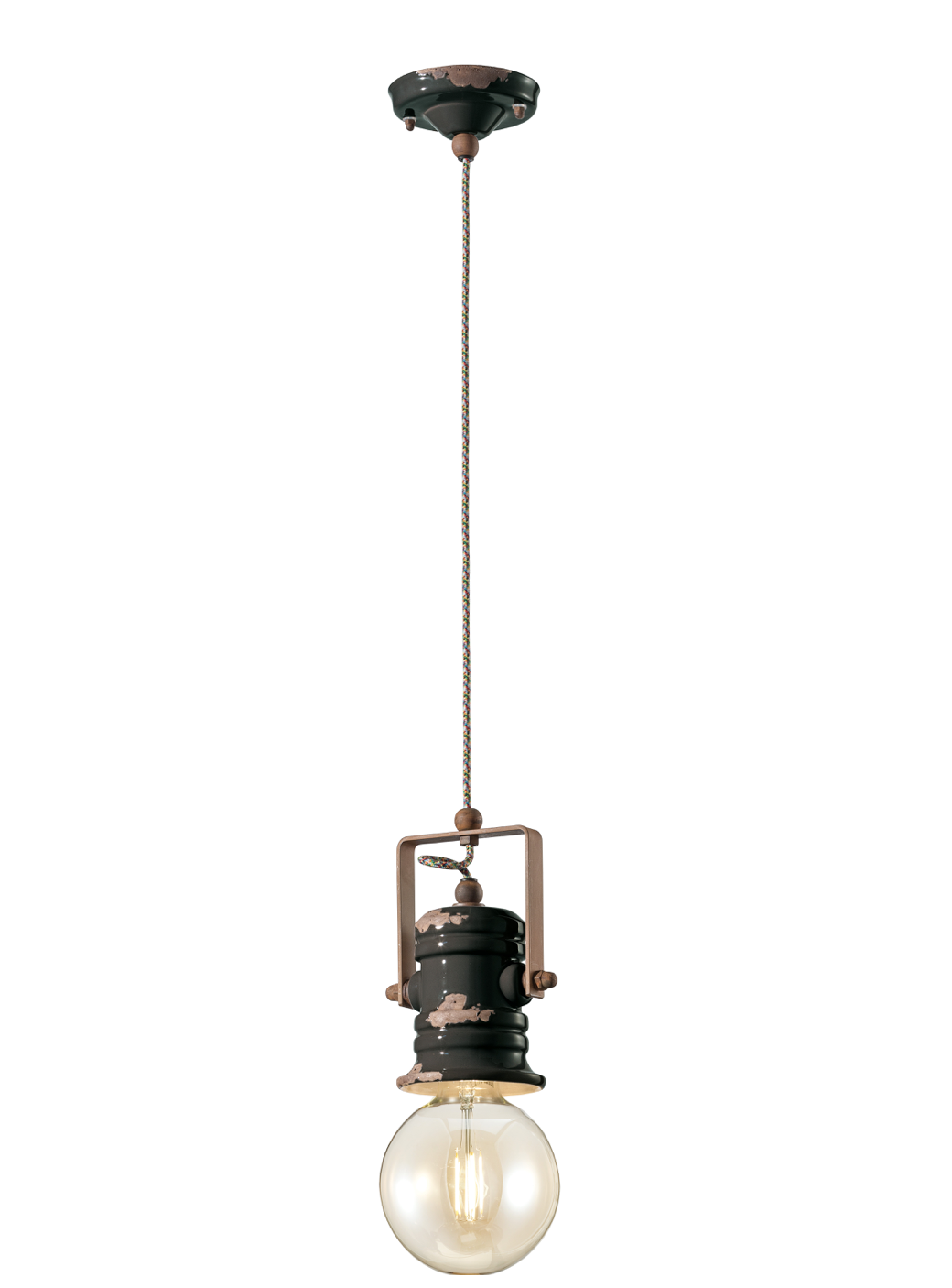 imagen lámpara colgante C1840 negro