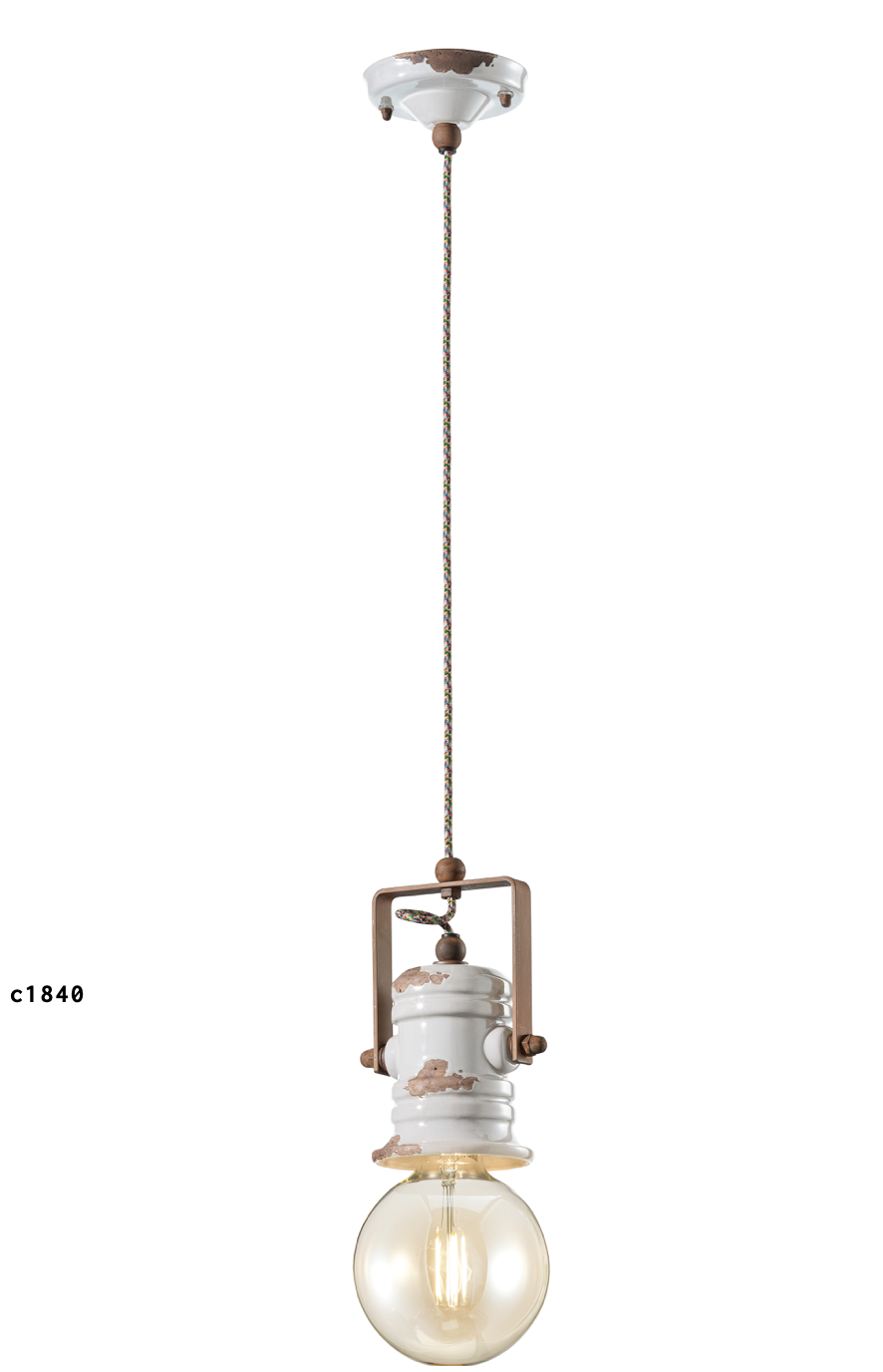imagen lámpara colgante C1840 blanco