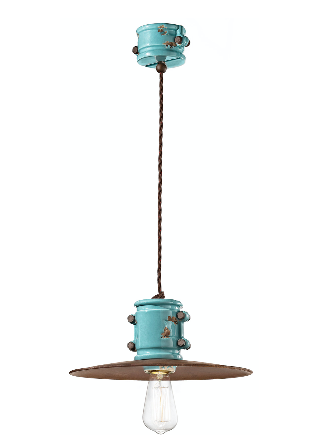 imagen lámpara colgante Urban C1522 verde vintage