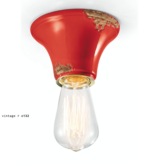 imagen lámpara Vintage c132 rojo