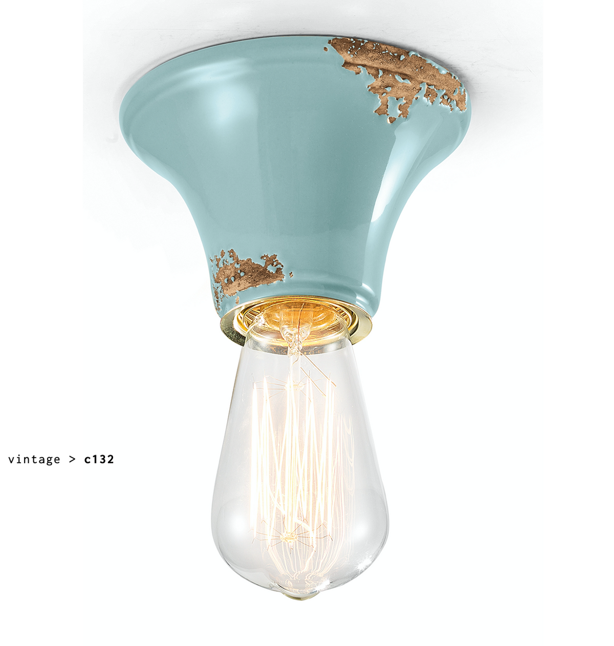 imagen lampara Vintage C132 azul claro
