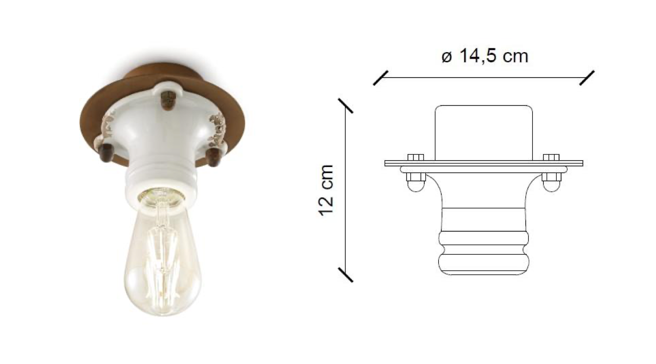 medidas lámpara Pipes C1702 