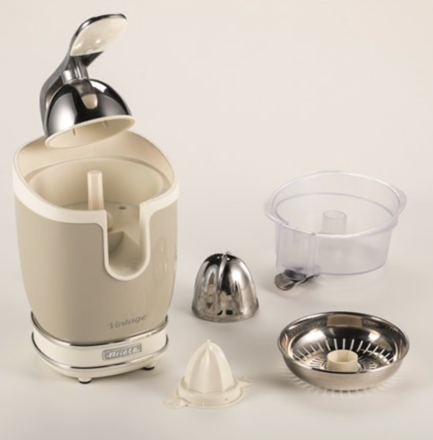 detalle exprimidor Ariete Vintage beige