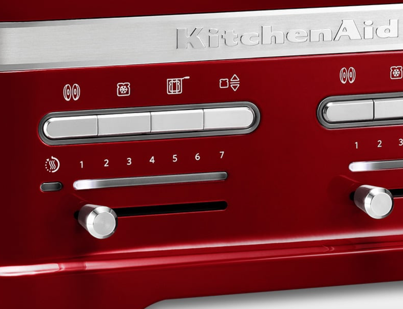 detalle tostadora Kitchen Aid Retro 4 ranuras