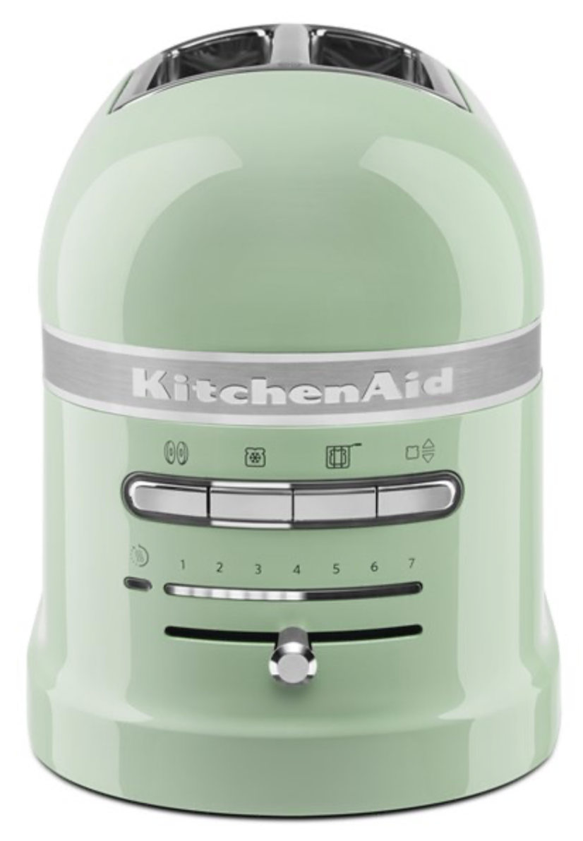 detalle tostador 2 ranuras Kitchen Aid Artisan verde