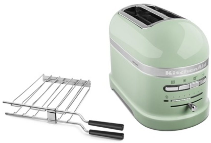 detalle tostador 2 ranuras Kitchen Aid Artisan verde