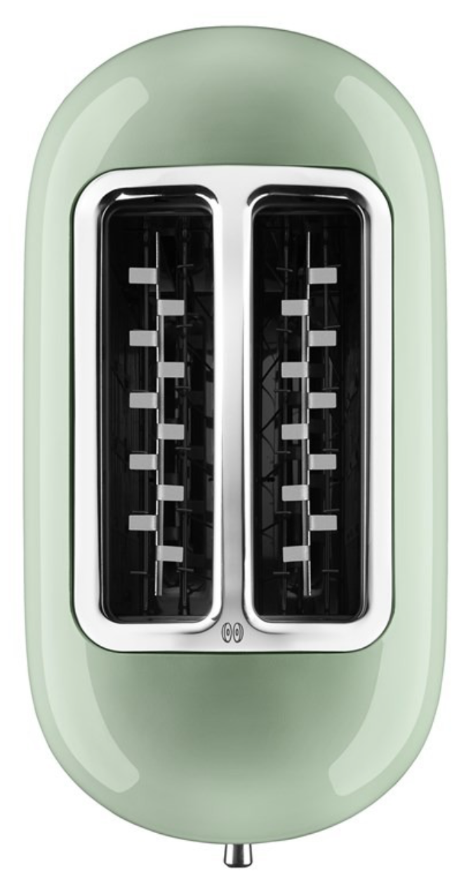detalle tostador 2 ranuras Kitchen Aid Artisan verde