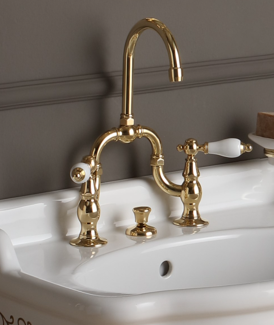 imagen grifería lavabo puente alto oro