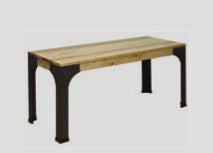 Banco de Madera y Acero Mainel de Crea Collection estilo Industrial 