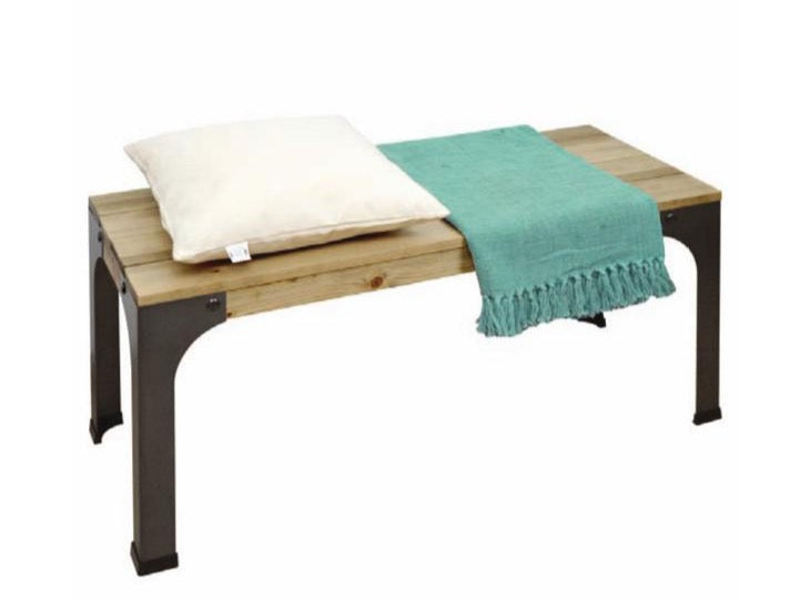 Banco de Madera y Acero Mainel de Crea Collection estilo Industrial ambiente