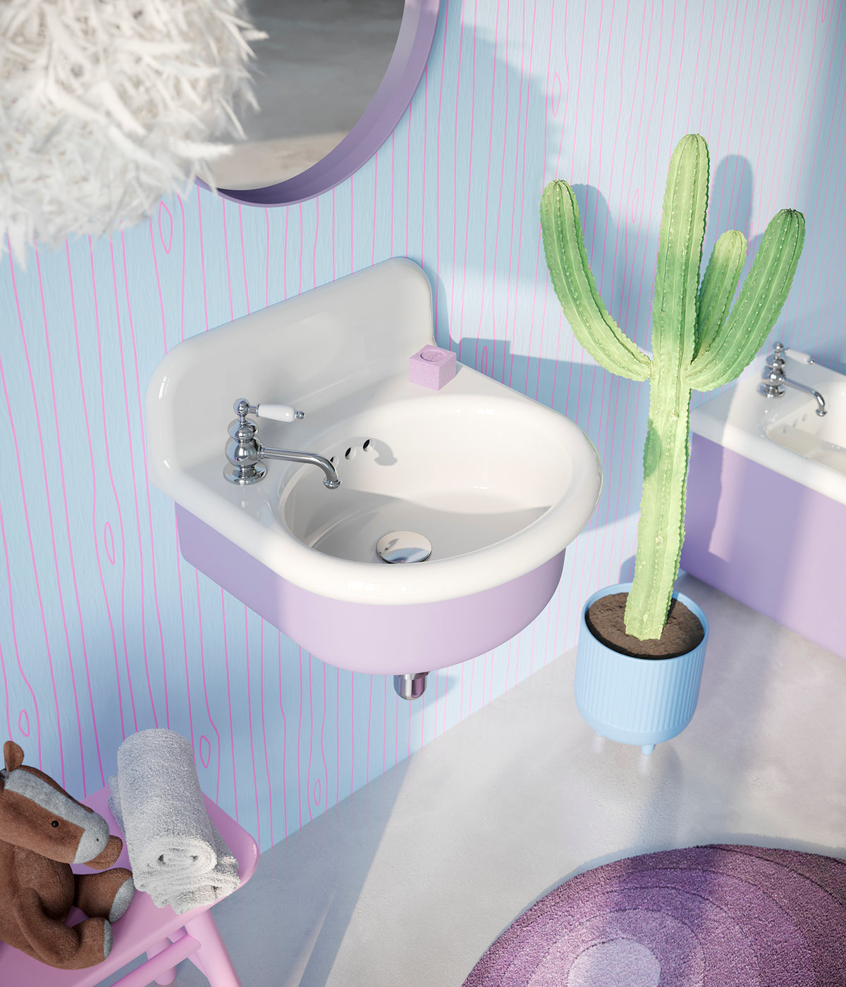 imagen lavabo True Colors Lite pequeño ovalado