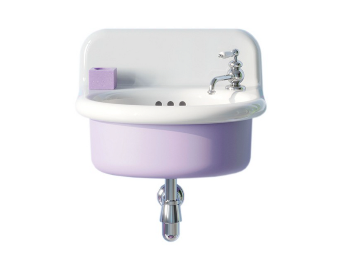 vista frontal lavabo True Colors Lite pequeño ovalado