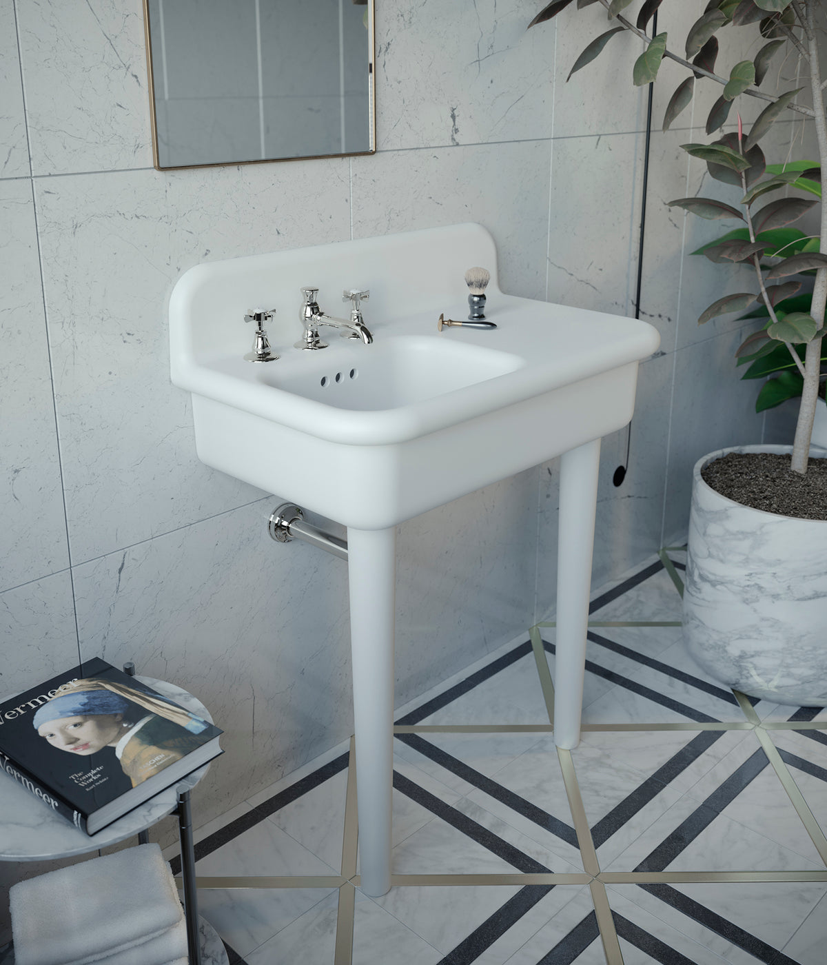 imagen lavabo grande True Colors Lite con patas