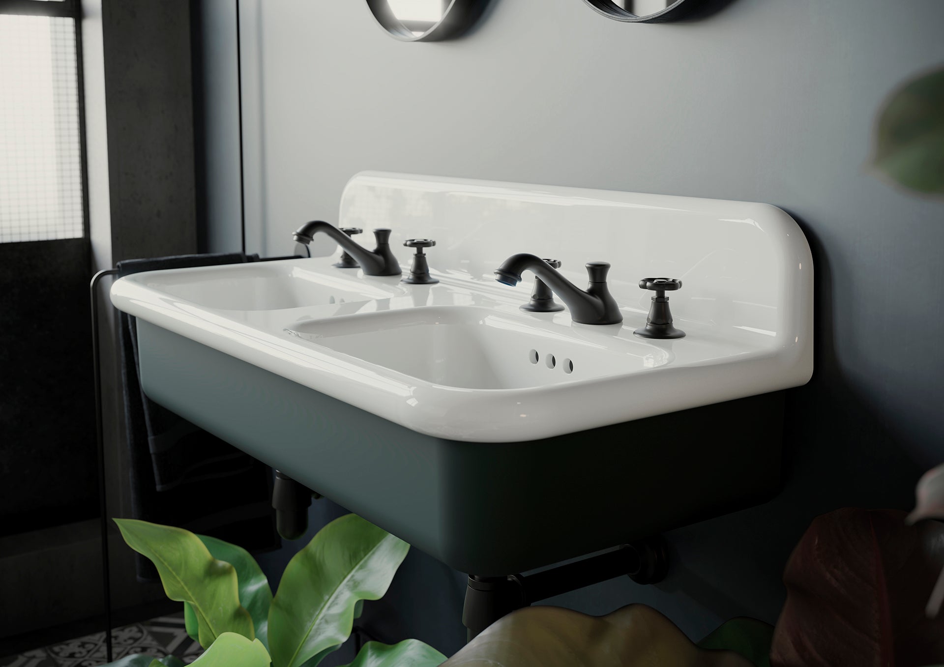 imagen grifería lavabo RL102 negro