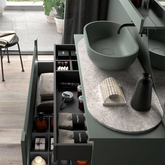 imagen mantel protector Mat en mármol Tundra Grey