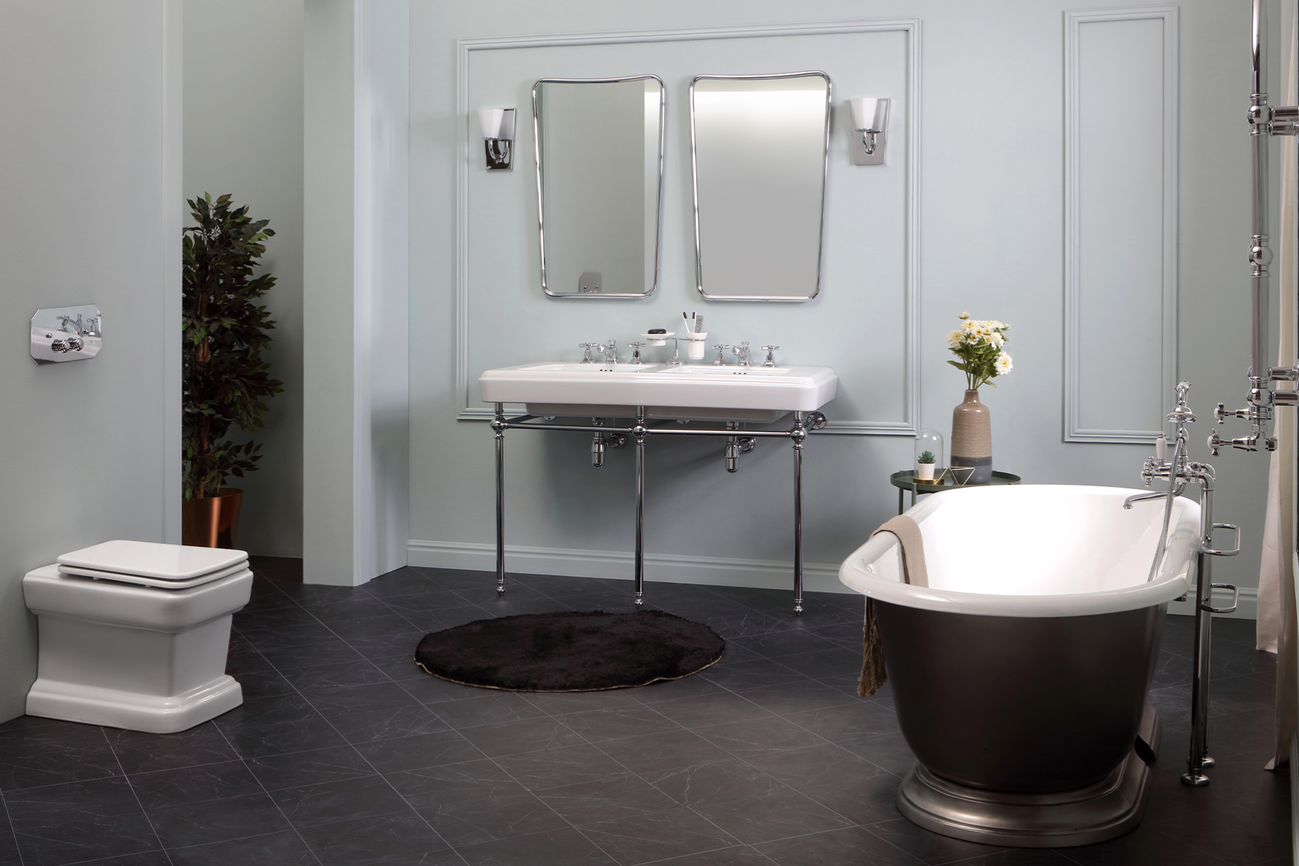imagen espejo baño trapezoidal
